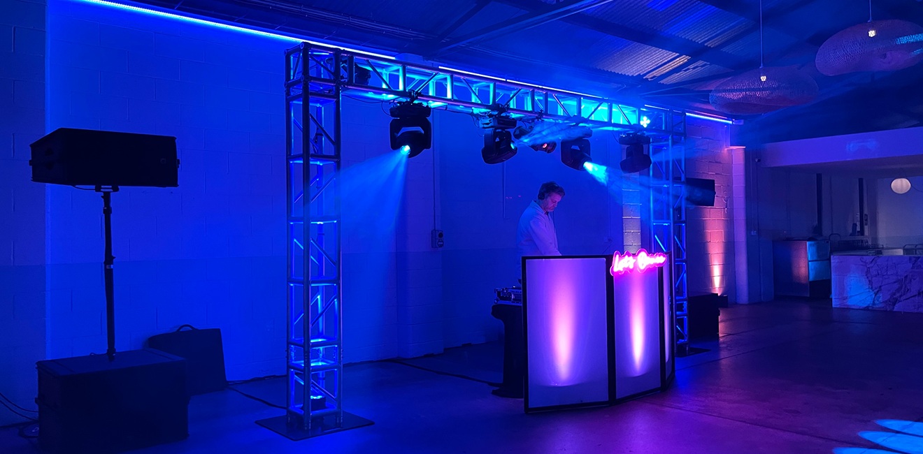 DJ Sound and Lighting setup
